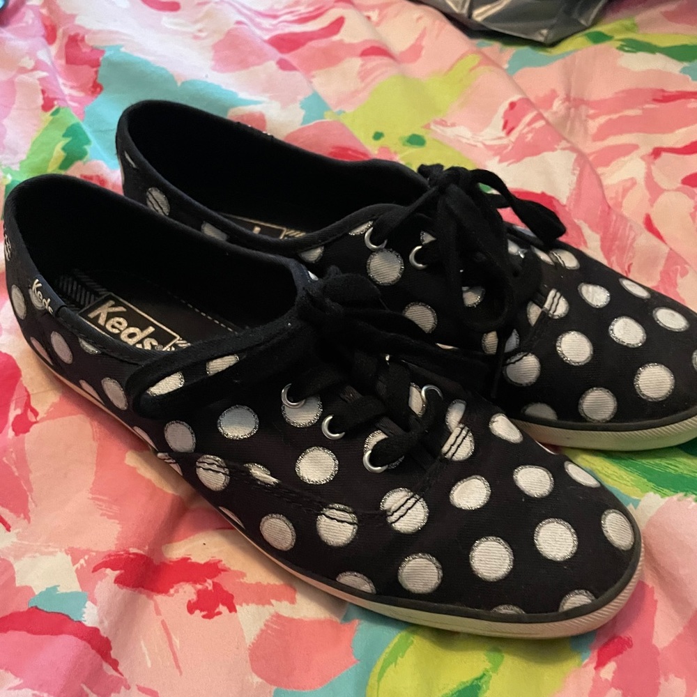 Keds black white polka dot sneaker